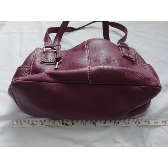 Fossil Purple Leather Shoulder Bag - Picture 5 of 11